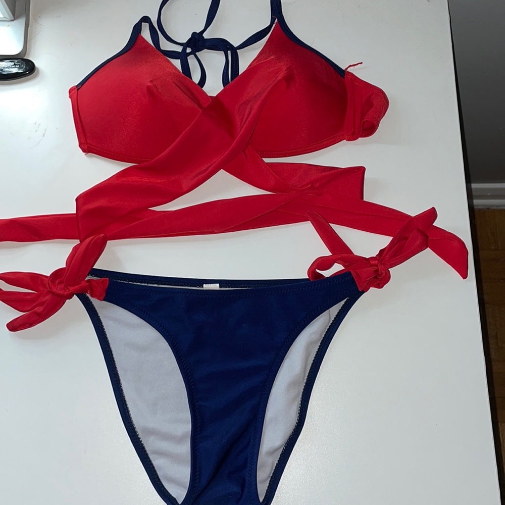 Two piece push up bathing suit
